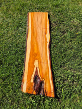 Load image into Gallery viewer, Yew Live edge board - 300mm x 1120mm (ID: YEW042)