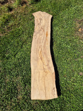 Load image into Gallery viewer, Beech Live edge board - 350mm x 1610mm (ID: BEE016)