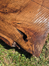 Load image into Gallery viewer, Walnut Live edge board - 1170mm x 440mm (ID: WAL012)