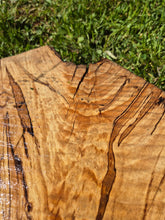 Load image into Gallery viewer, Beech Live edge board - 350mm x 1610mm (ID: BEE016)