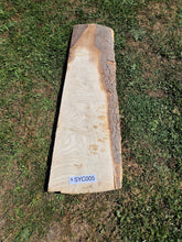 Load image into Gallery viewer, Sycamore Live edge board - 1100mm x 340mm (ID: SYC005)